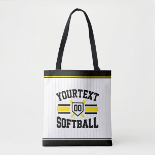 Personlig ADD NAMN Softball Player Varsity Team Tygkasse