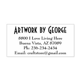 Personlig adress självbläckande stämpel