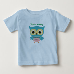 Personlig Adsible Blue uggla T Shirt