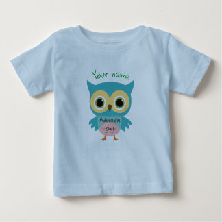 Personlig Adsible Blue uggla T Shirt