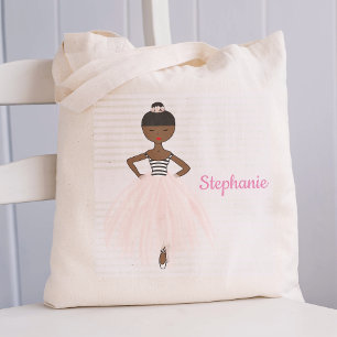Personlig African American Ballerina in Rosa Tygkasse