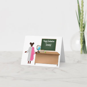 Personlig African-American Girl Kindergarten Kort
