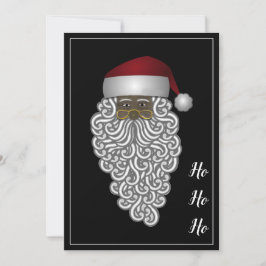 Personlig African American Santa Julkort