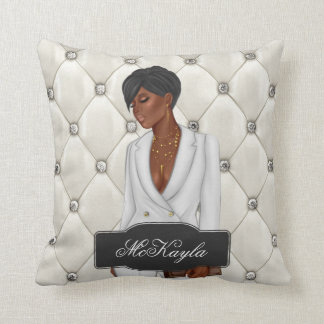 Personlig afrikansk-amerikansk CEO Chef Woman Thro Kudde
