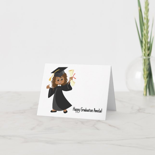 Personlig afrikansk-amerikansk Kindergarten Kort (Framsida)