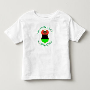 Personlig afrikansk diaspora ängel julflagga t shirt