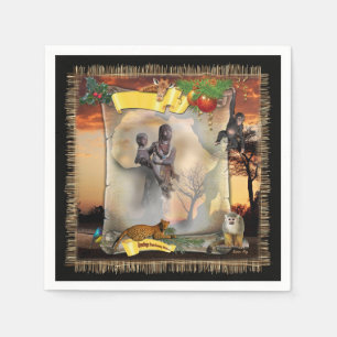 Personlig Afrikansk ruta Pappersservett