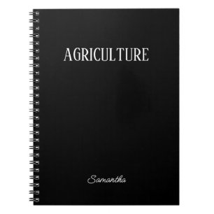 Personlig Agriculture Subjekt Notebook Anteckningsbok