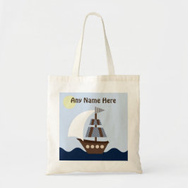 Personlig Ahoy Mate/Nautical/Sailboat Tote Bag Tygkasse