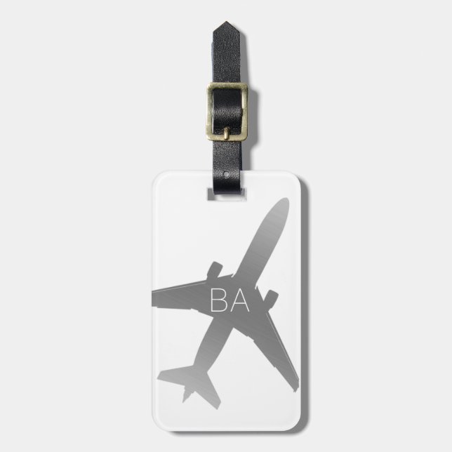 Personlig Aircraft Luggage Tag Bagagebricka (Vertikal Framsida)