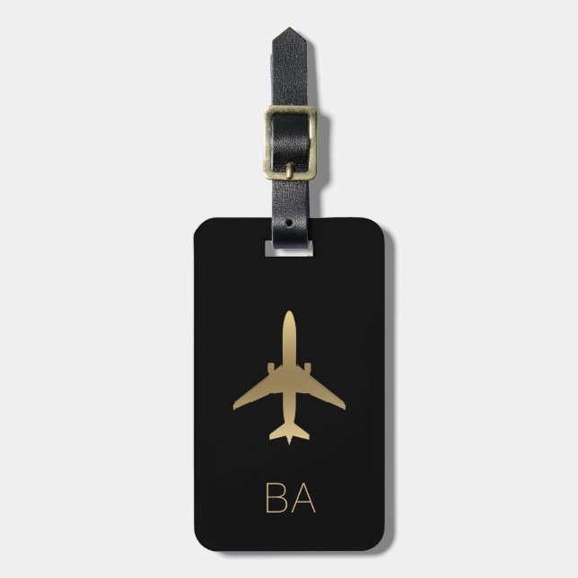 Personlig Aircraft Luggage Tag Bagagebricka (Vertikal Framsida)