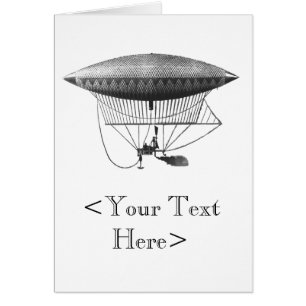 Personlig Airship, lodrät Hälsningskort