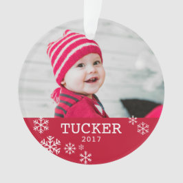 Personlig Akrylfumfoto Ornament