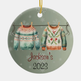 Personlig Äkta julsötare Ornament