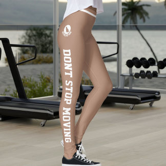 Personlig Aktiv Husdjur Mamma Vit Dammdammig karam Leggings