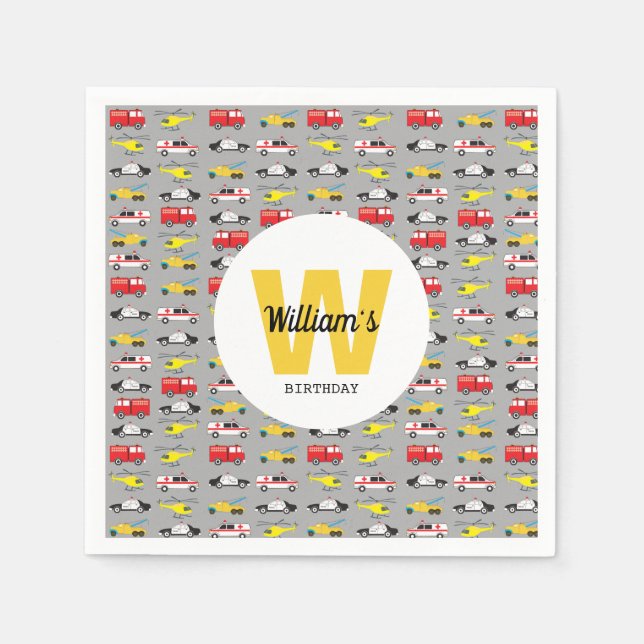 Personlig Akut Fordon Transport Pappersservett (Framsidan)