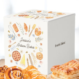 Personlig akvarell bakverk bakning bageri presentaskar