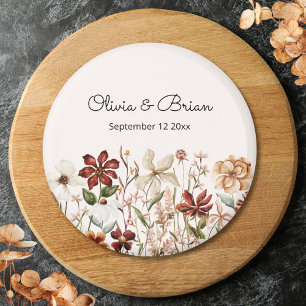 Personlig akvarell Vintage Vildblomma Äng Magnet