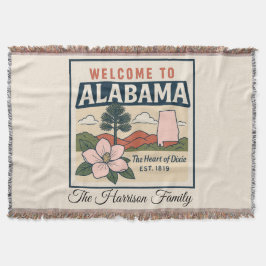 Personlig Alabama kastfilt Filt
