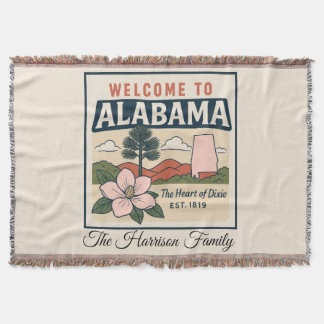 Personlig Alabama kastfilt Filt