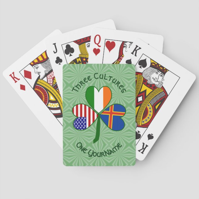 Personlig Ålands Shamrock  Casinokort (Baksidan)