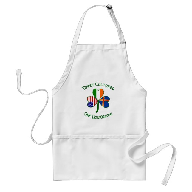 Personlig Ålandsöarnas Shamrock Förkläde (Framsidan)