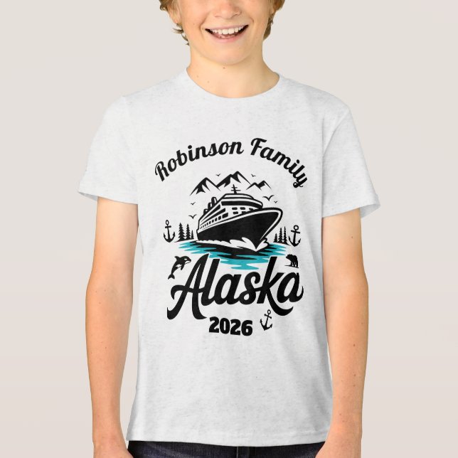 Personlig Alaska-kryssning T Shirt (Framsida)