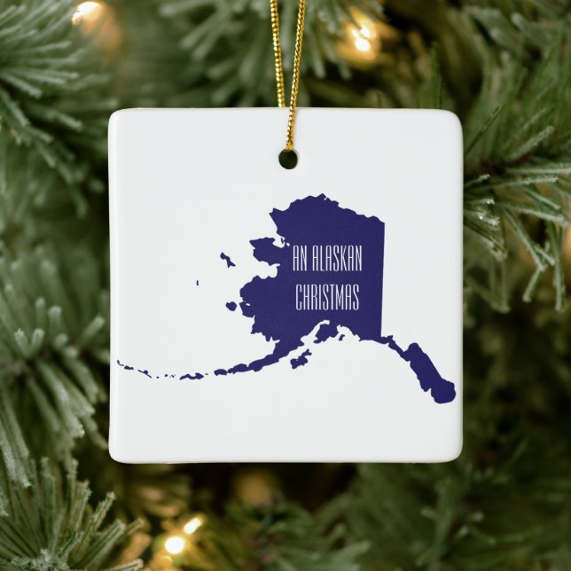 Personlig Alaska Ornament (Träd)