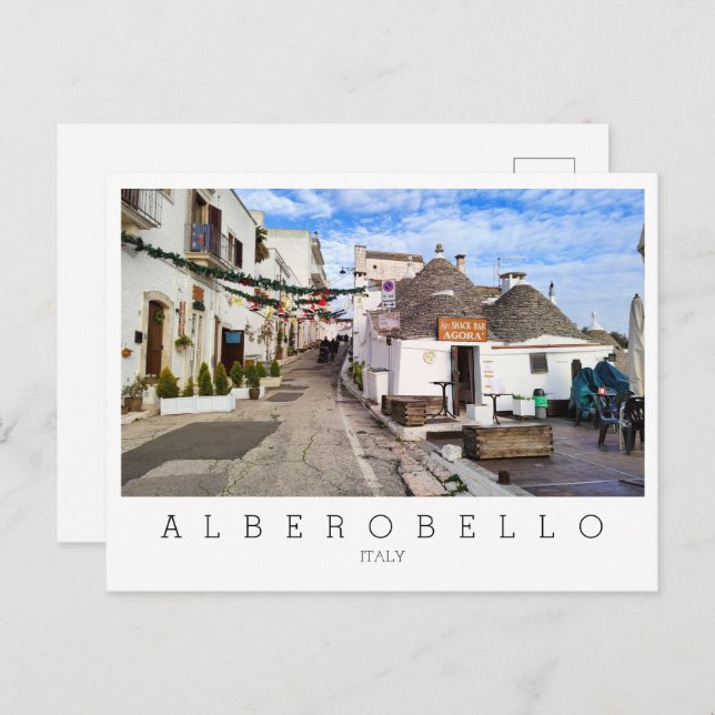 Personlig, Alberobello, Apulien Vykort (Fram/baksida)