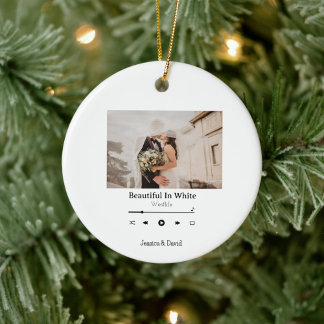 Personlig Album täcker alla fotouppspelningslistor Julgransprydnad Keramik