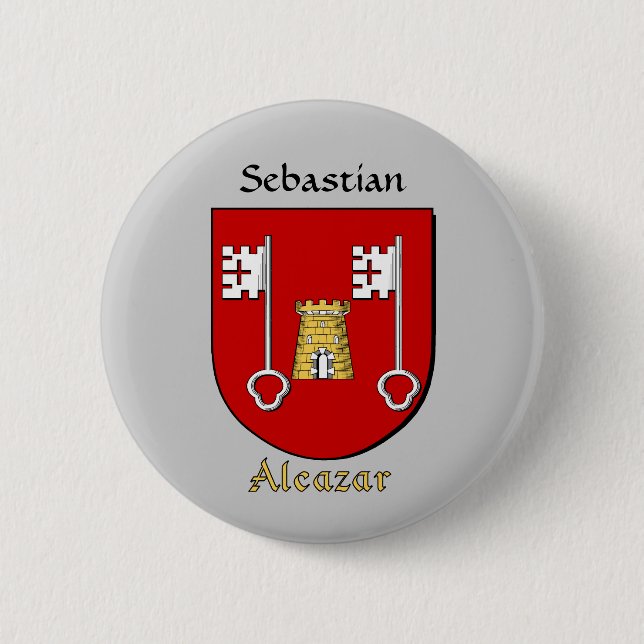 Personlig Alcazar Historical Shield Knapp (Framsida)
