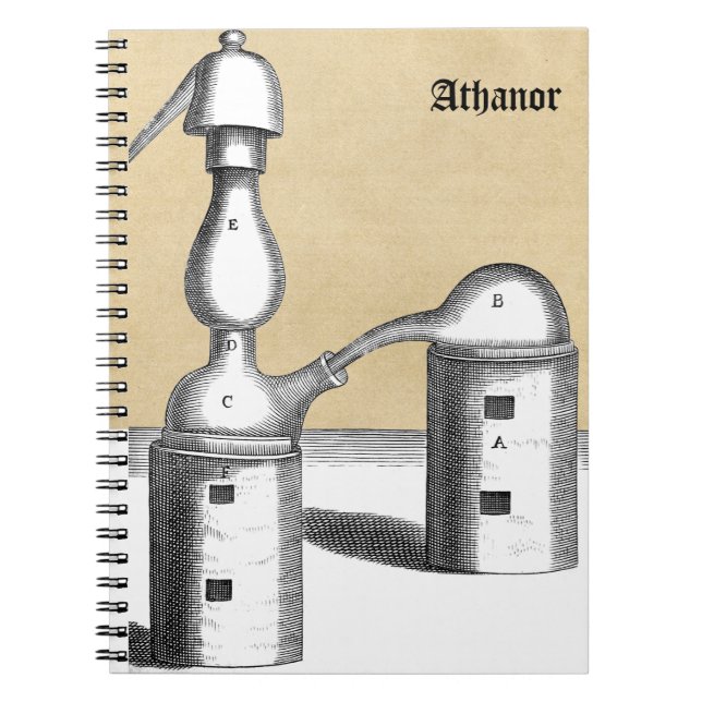 Personlig Alchemy Furnace och ambikolv Anteckningsbok Med Spiral (Framsidan)