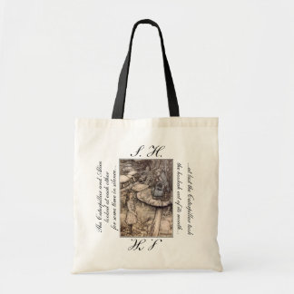 Personlig Alice & Caterpelaren Wonderland Tote Tygkasse
