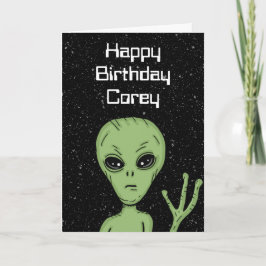 Personlig Alien, ut ur denna världsdag Kort