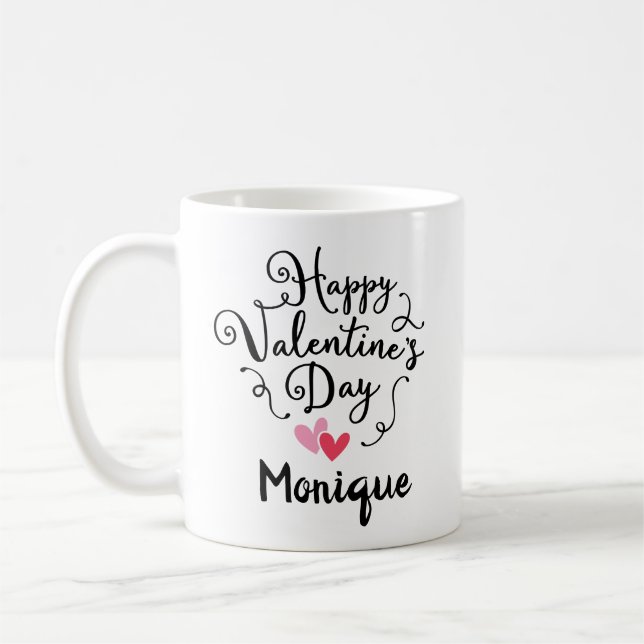 Personlig Alla hjärtans dag Kaffemugg (Vänster)