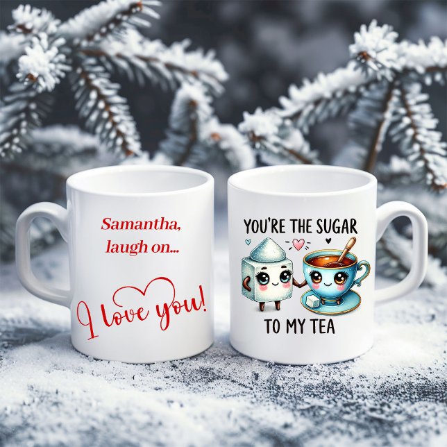 Personlig Alla Hjärtans Dag Mugg Rolig Mat Present (Personalized Valentine Mug Funny Food Gift Idea)