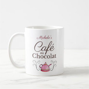 Personlig Alla hjärtans dag Pariskaféchoklad Kaffemugg