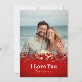 Personlig Alla hjärtans dag Photo Julkort