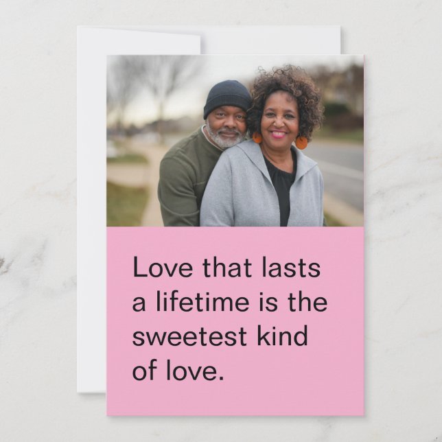 Personlig Alla Hjärtans Dag Platt Kort för Dem (Framsida)