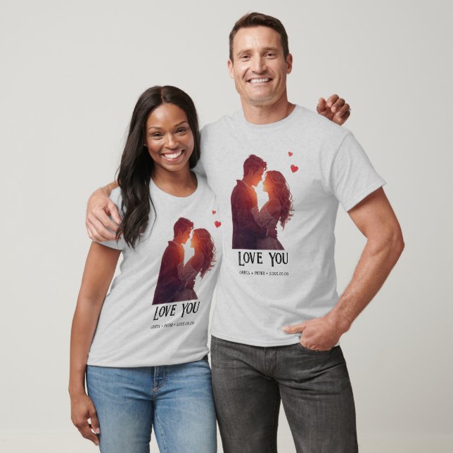 Personlig Alla hjärtans dag-present T Shirt (Unisex)