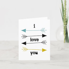 Personlig Alla hjärtans kort - jag Kärlek dig Mode