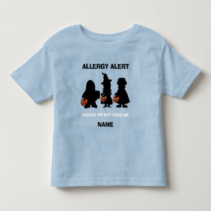 Personlig Allergy Alert Halloween Matar inte Tee