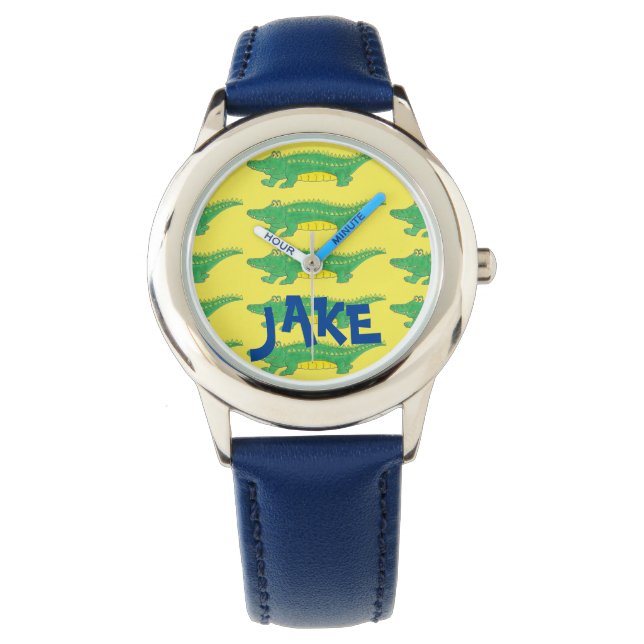 Personlig Alligator Gator Crokodile Croc Watch Armbandsur (Framsida)