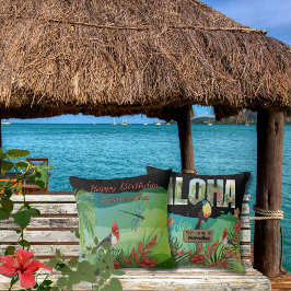 Personlig Aloha Tropical Beauty Dubbelsidig Kudde