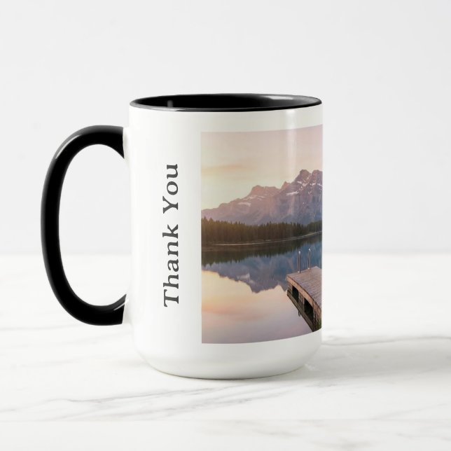 Personlig Alperna Bergsjön Natur Landskap Mugg (Vänster)