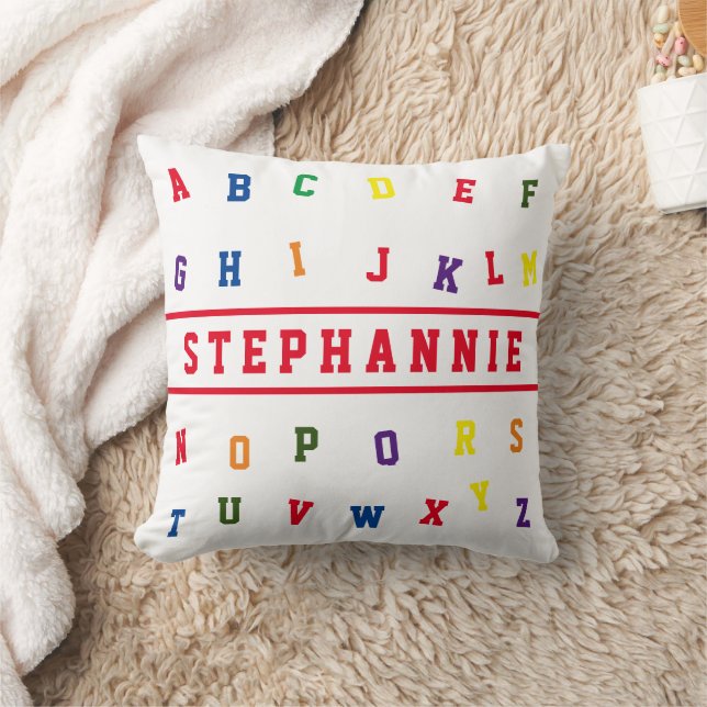 Personlig Alphabet Kudde (Filt)