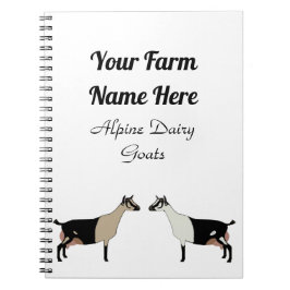 Personlig Alpin Dairy Goat Anteckningsbok