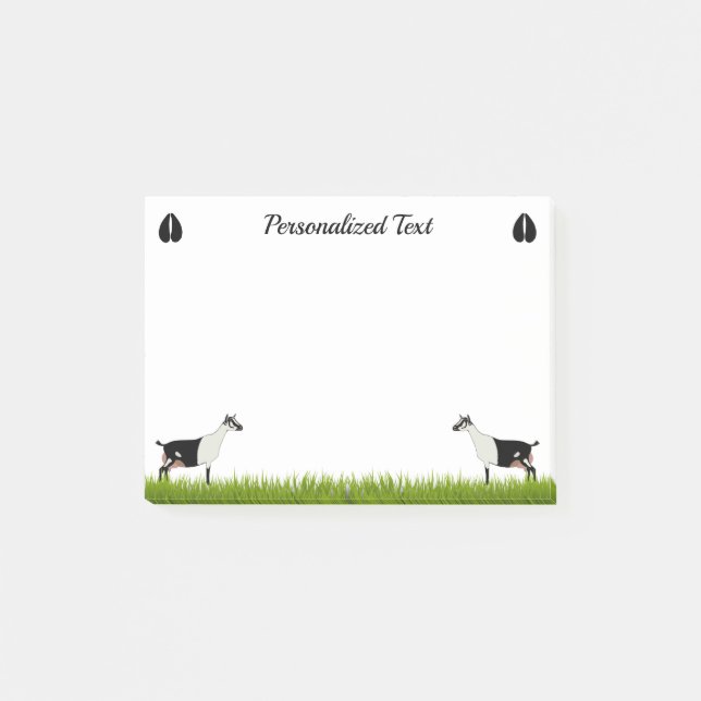 Personlig Alpin Dairy Goat Post-it Block (Framsida)