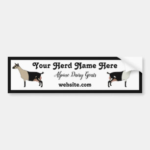 Personlig Alpine Dairy Goat Bildekal