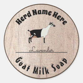 Personlig Alpine Goat Mjölk Soap Runt Klistermärke